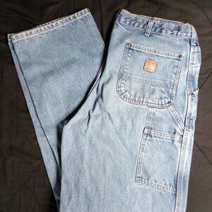 Carhartt Double Knee Loose Original Fit Denim Jeans Pants 36x36